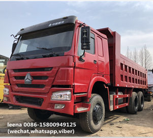 China Diesel Howo 375 Gebruikte van de Toncapaciteit 16-20 Cbm van Stortplaatsvrachtwagens 25-30 de Stortplaatsdoos verdeler