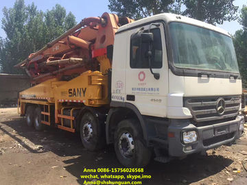 China 48 Meter Sany gebruikte Concrete Pompvrachtwagen 11420 * 2500 * 4000 Mm Diesel Machts leverancier