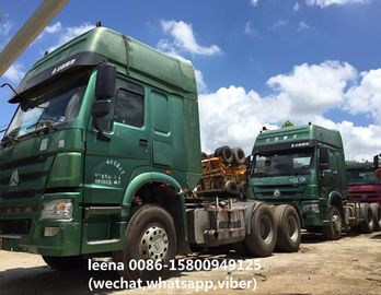 China tweede handdiesel 375 diesel van de howosinovrachtwagen hoofd6x4 tractorhoofd lhd VOOR VERKOOP IN SHANGHAI leverancier