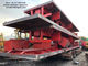 China 40ft 3 As Overzeese Containeraanhangwagen, het Gebruikte Semi Flatbed Materiaal van het Aanhangwagensstaal exporteur