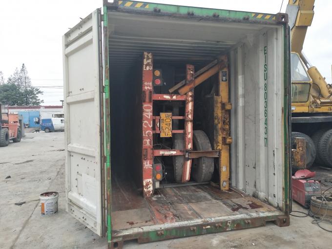 40ft 3 As Overzeese Containeraanhangwagen, het Gebruikte Semi Flatbed Materiaal van het Aanhangwagensstaal